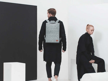 Nordhale Lund Backpack – Grey | Minimalist Laptop Bag Handmade in Estonia - Daily Nomad