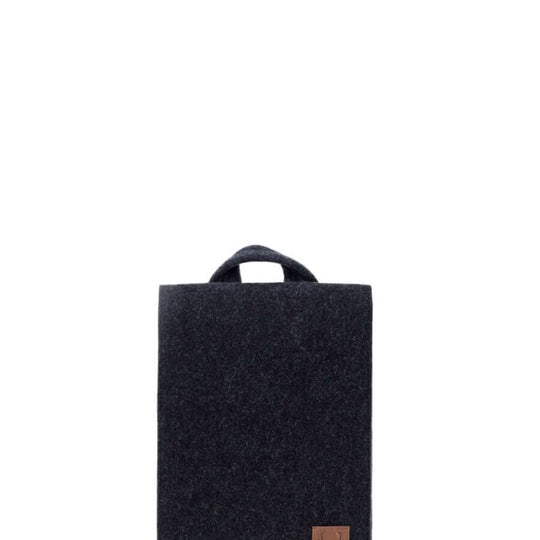 Nordhale Lund Mini recycled-felt backpack in black – product view 2