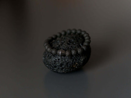 Obsidian Lava Stone Bracelet - Daily Nomad