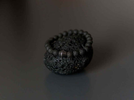 Obsidian Lava Stone Bracelet - Daily Nomad