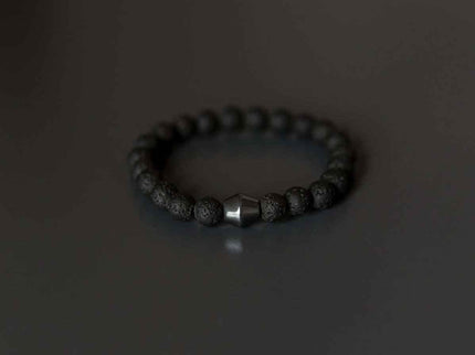 Obsidian Lava Stone Bracelet - Daily Nomad