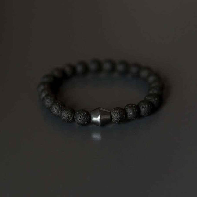 Obsidian Lava Stone Bracelet - Daily Nomad