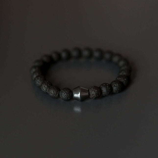 Obsidian Lava Stone Bracelet - Daily Nomad