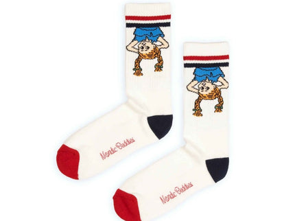 Official Pippi Longstocking Socks – White Classic Cotton Edition - Daily Nomad