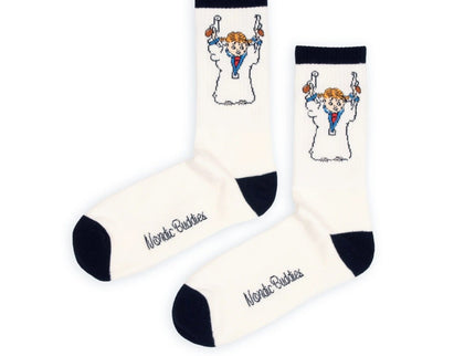 Official Pippi Longstocking Socks – White Classic Rebel Edition - Daily Nomad