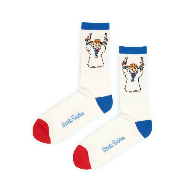 Official Pippi Longstocking Socks – White Rebel Edition - Daily Nomad