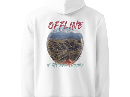 “Offline Is the New Luxury” Organic Cotton Hoodie – Sustainable Unisex Comfort - Daily Nomad