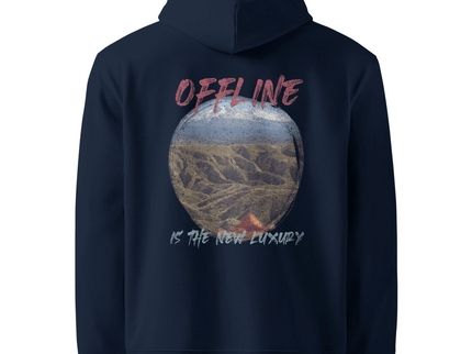 “Offline Is the New Luxury” Organic Cotton Hoodie – Sustainable Unisex Comfort - Daily Nomad