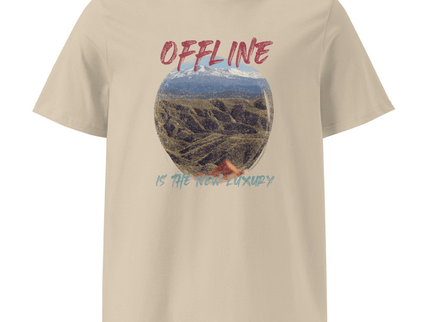 “Offline Is the New Luxury” Organic Cotton Unisex T-Shirt – Sustainable & Ethical – Embrace Mindful Living - Daily Nomad