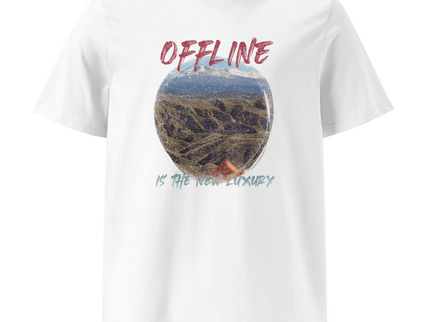 “Offline Is the New Luxury” Organic Cotton Unisex T-Shirt – Sustainable & Ethical – Embrace Mindful Living - Daily Nomad