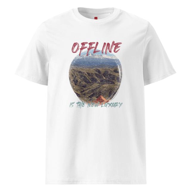 “Offline Is the New Luxury” Organic Cotton Unisex T-Shirt – Sustainable & Ethical – Embrace Mindful Living - Daily Nomad