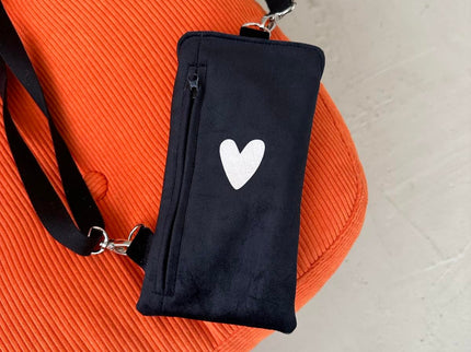 Phone Bag Heart - Black