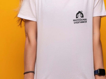 Professional Overthinker – Oversized Organic Cotton T-Shirt by Black Giraffe - Daily Nomad
