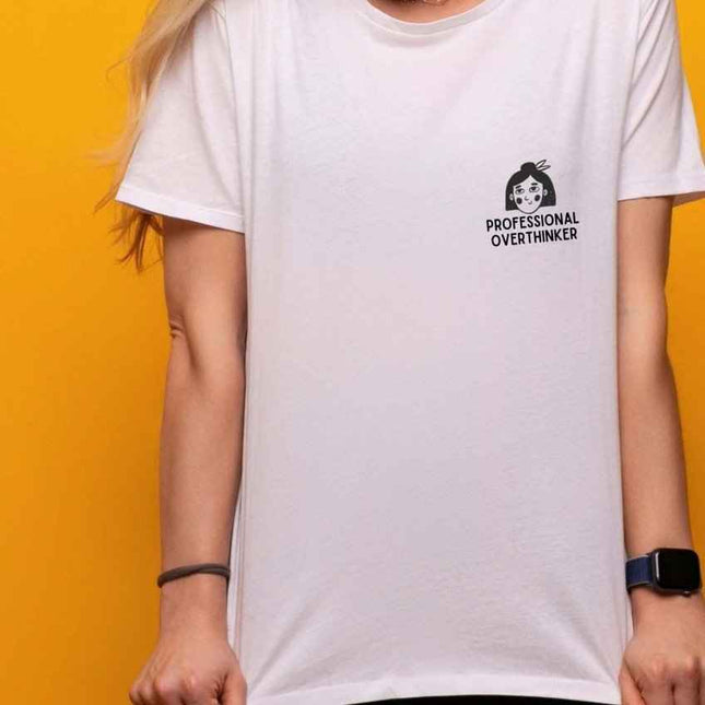 Professional Overthinker – Oversized Organic Cotton T-Shirt by Black Giraffe - Daily Nomad