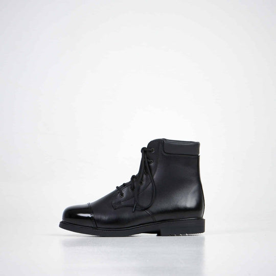 Samelin 2787 Black genuine and patent leather ankle boots – product view 2
