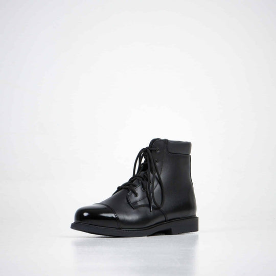 Samelin 2787 Black genuine and patent leather ankle boots – product view 1