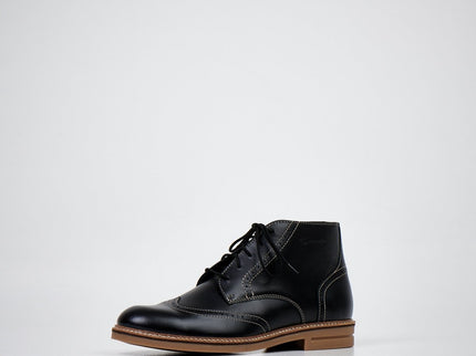Samelin 424 Black water-repellent leather chukka boots – product view 1