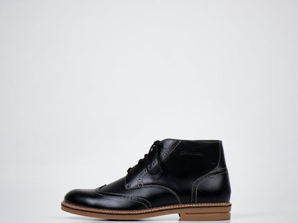 Samelin 424 Black water-repellent leather chukka boots – product view 4