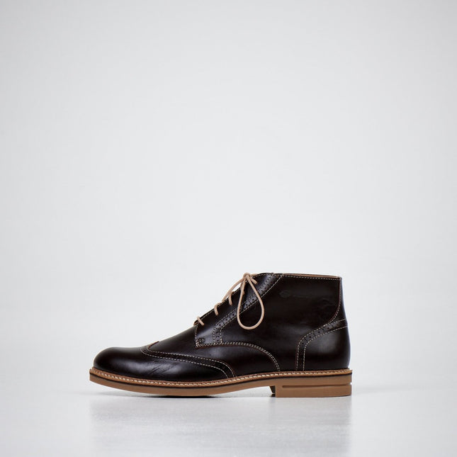 Samelin 424 Dark Brown water-repellent leather chukka boots – product view 2