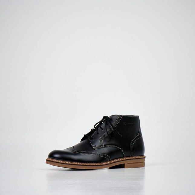 Samelin 424 Dark Brown water-repellent leather chukka boots – product view 1