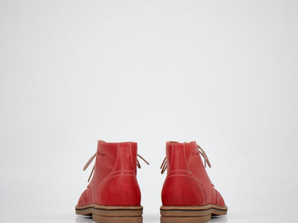 Samelin 424 Red water-repellent leather chukka boots – product view 3