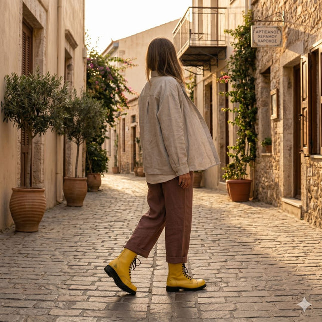 Samelin 511 Leather Boots – Yellow — product view 1 of 5