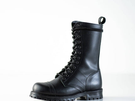 Samelin 516 High Aviator Black Leather Boots – Handmade Unisex Tall Boots - Daily Nomad