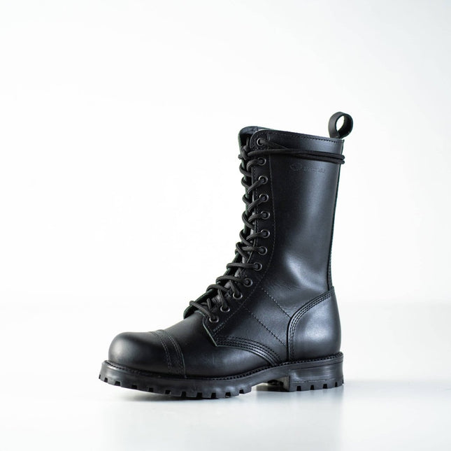 Samelin 516 High Aviator Black Leather Boots – Handmade Unisex Tall Boots - Daily Nomad