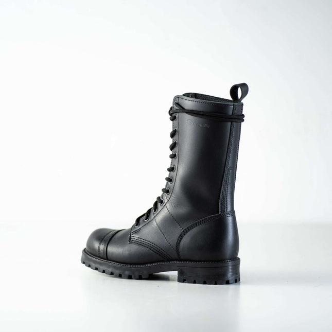 Samelin 516 High Aviator Black Leather Boots – Handmade Unisex Tall Boots - Daily Nomad