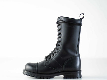 Samelin 516 High Aviator Black Leather Boots – Handmade Unisex Tall Boots - Daily Nomad