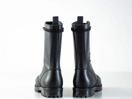 Samelin 516 High Aviator Black Leather Boots – Handmade Unisex Tall Boots - Daily Nomad
