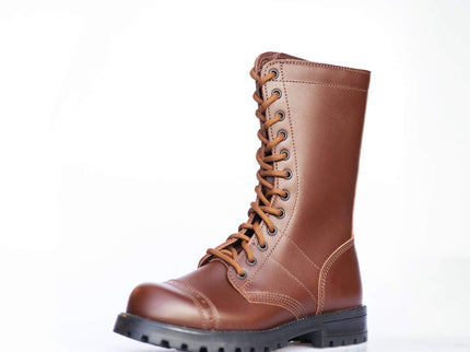 Samelin 516 High Aviator Brown Leather Boots – Handmade Unisex Tall Boots - Daily Nomad