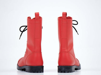 Samelin 516 High Red Aviator Boots - Handmade Unisex Tall Leather Boots - Daily Nomad