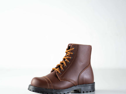 Samelin 517 Brown Aviator Leather Boots – Unisex Handmade Combat - Grade Boots - Daily Nomad