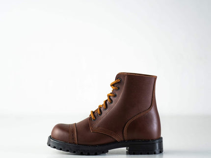 Samelin 517 Brown Aviator Leather Boots – Unisex Handmade Combat - Grade Boots - Daily Nomad