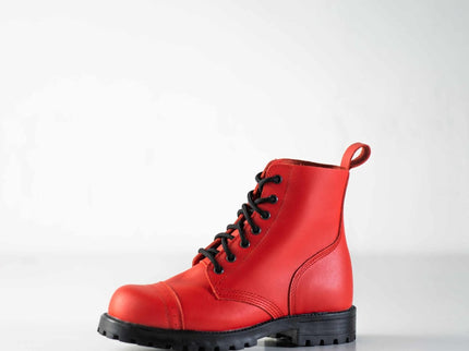 Samelin 517 Red Aviator Leather Boots – Unisex Handmade Combat - Grade Boots - Daily Nomad