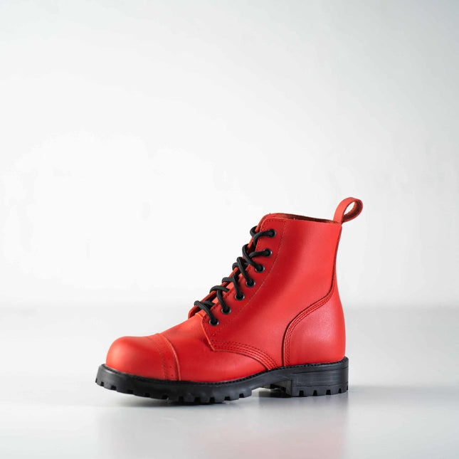Samelin 517 Red Aviator Leather Boots – Unisex Handmade Combat - Grade Boots - Daily Nomad
