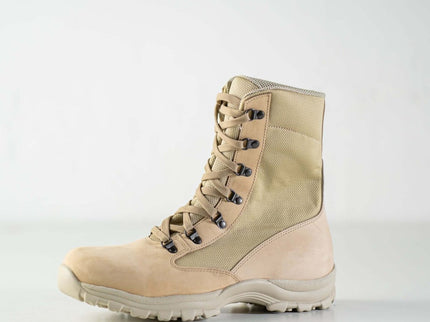 Samelin 598 Beige Nubuck Desert Boots – Handmade Military - Grade Boots - Daily Nomad