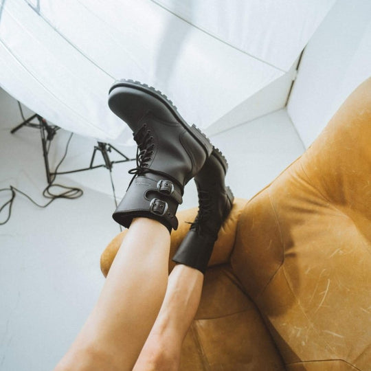 Samelin 791 Tarkovsky Black water-repellent leather boots – product view 1