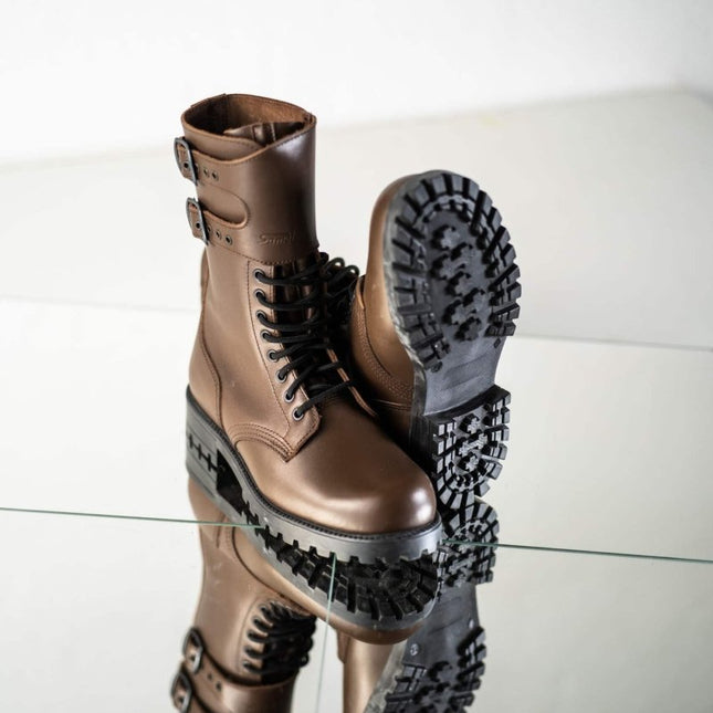 Samelin 791 Tarkovsky Dark Brown Leather Boots – Unlined Handmade Classic - Daily Nomad
