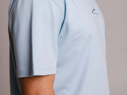 Sossu – Unisex Heavyweight Embroidered Cotton Dolphin T-Shirt - Light blue - Daily Nomad