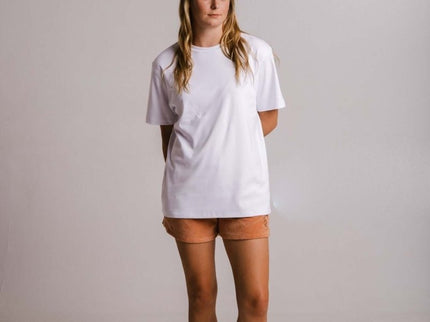 Sossu – Unisex Heavyweight Embroidered Cotton - Heavy T-shirt - White - Daily Nomad