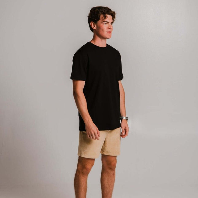 Sossu – Unisex Heavyweight Embroidered Cotton - T-shirt - Black - Daily Nomad