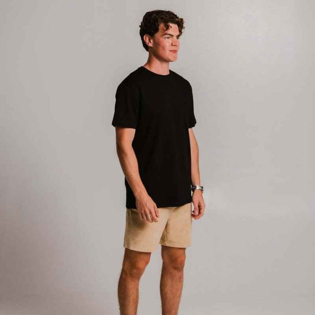 Sossu – Unisex Heavyweight Embroidered Cotton - T-shirt - Black - Daily Nomad