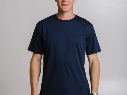 Sossu – Unisex Heavyweight Embroidered Cotton - T-shirt - Navy Blue - Daily Nomad
