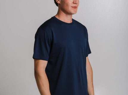 Sossu – Unisex Heavyweight Embroidered Cotton - T-shirt - Navy Blue - Daily Nomad