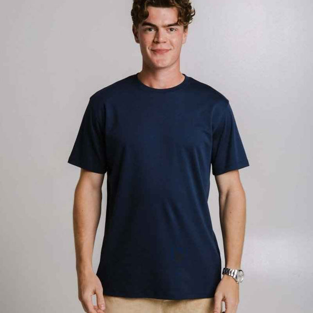 Sossu – Unisex Heavyweight Embroidered Cotton - T-shirt - Navy Blue - Daily Nomad