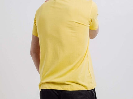 Sossu – Unisex Lightweight Embroidered Cotton Emperor Penguin T-shirt - Yellow - Daily Nomad
