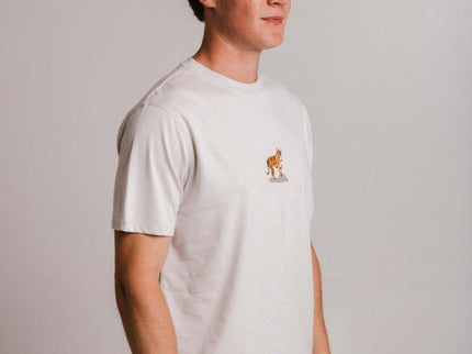 Sossu – Unisex Lightweight Embroidered Cotton Tiger T-shirt - Grey - Daily Nomad