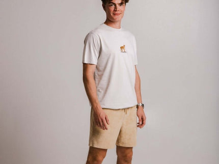 Sossu – Unisex Lightweight Embroidered Cotton Tiger T-shirt - Grey - Daily Nomad